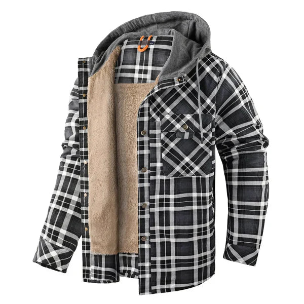 Emiliano - Warme Karierte Hemdjacke