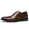 Herren-Leder-Brogue-Anzugschuhe mit gepolsterter Innensohle