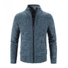 Luciano - Gestrickte fleecejacke aus baumwolle