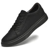 Herren-Sneaker aus Leder mit niedriger Sohle, Gummisohle und Futter