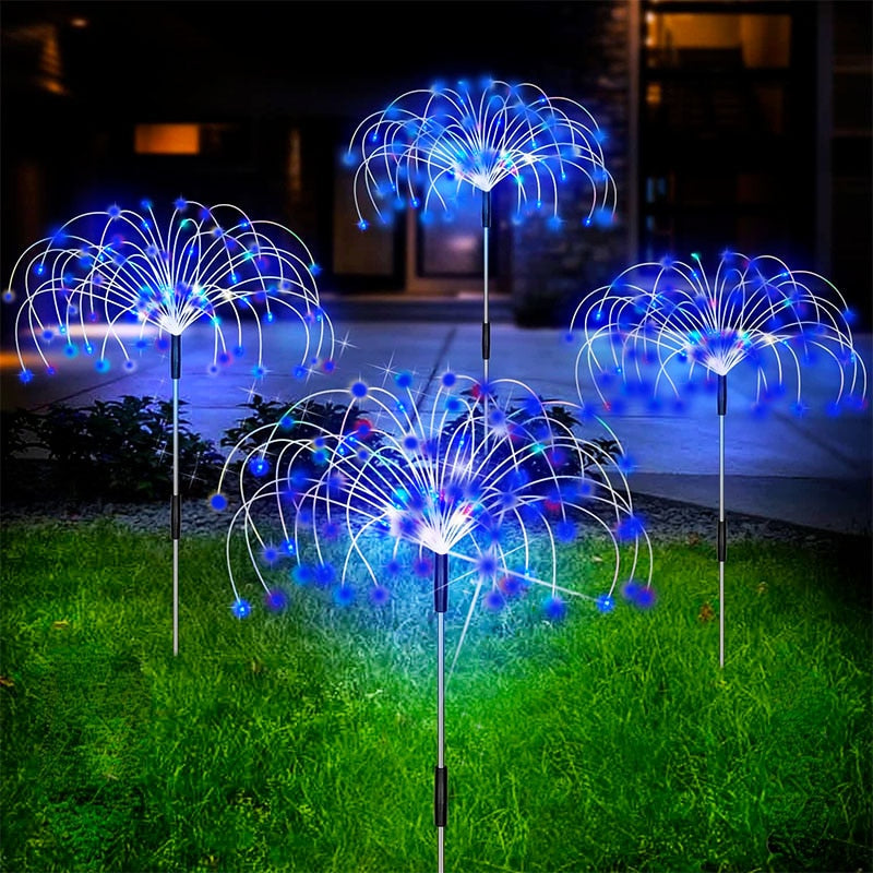 Wasserdichte Solar Garten Feuerwerk Lampe