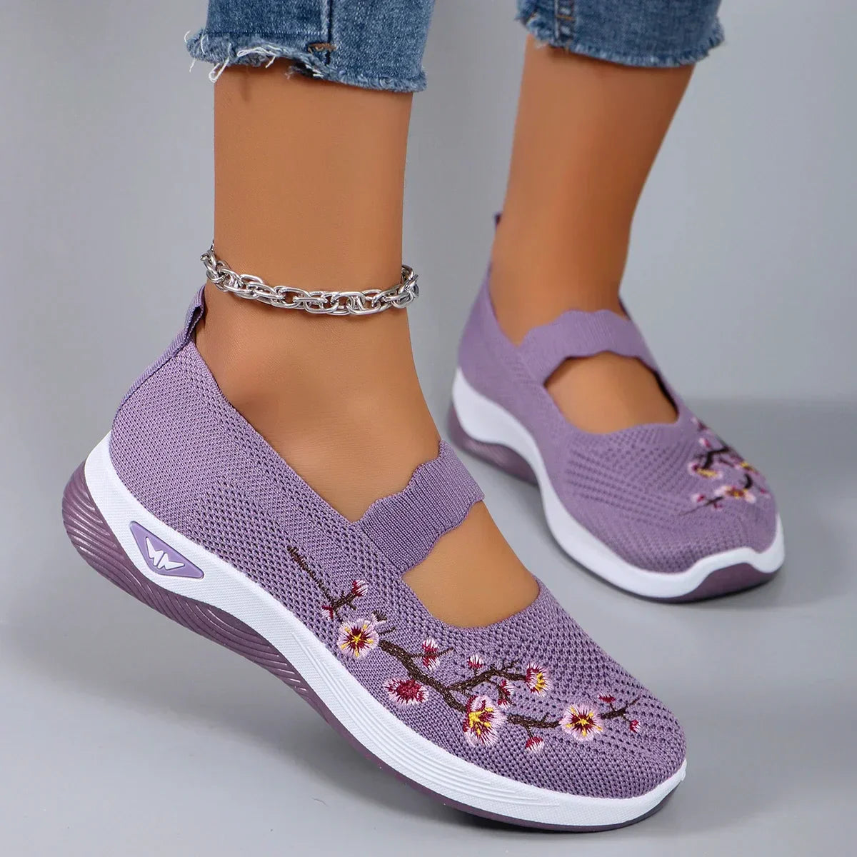 Orthopädische Wanderschuhe für Damen mit Mesh-Obermaterial und Riemen