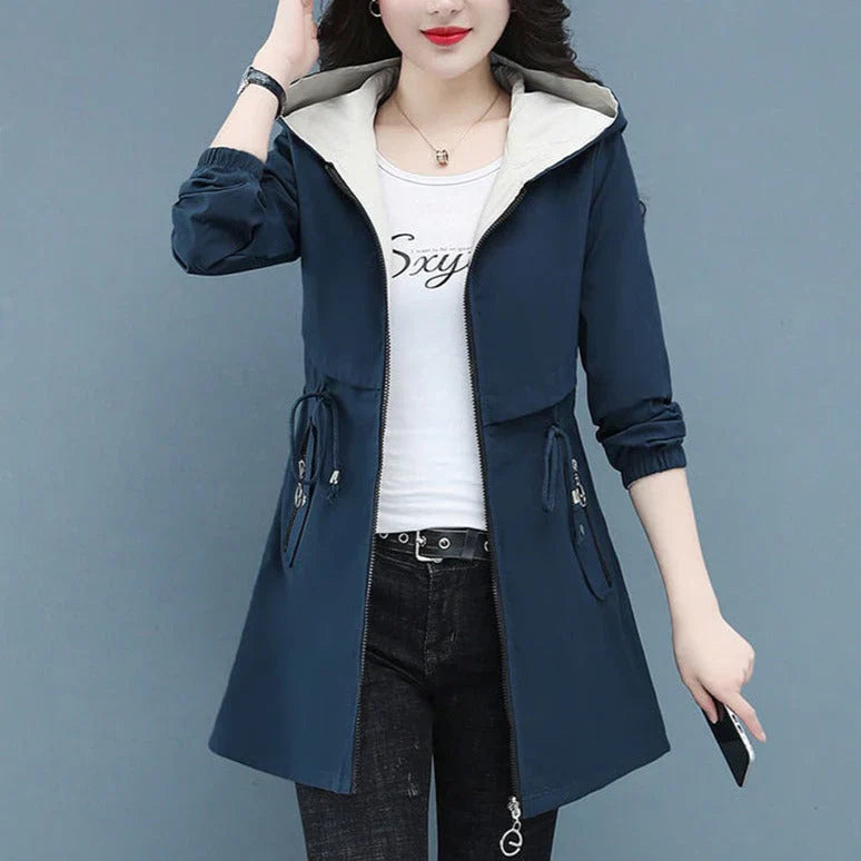 Franziska - Lange Windbreaker-Jacke