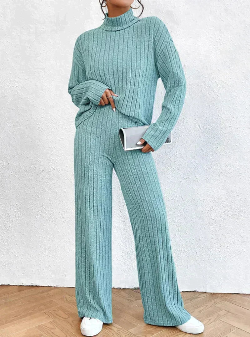 Paulette - 2-teiliges set mit rollkragenpullover und hose