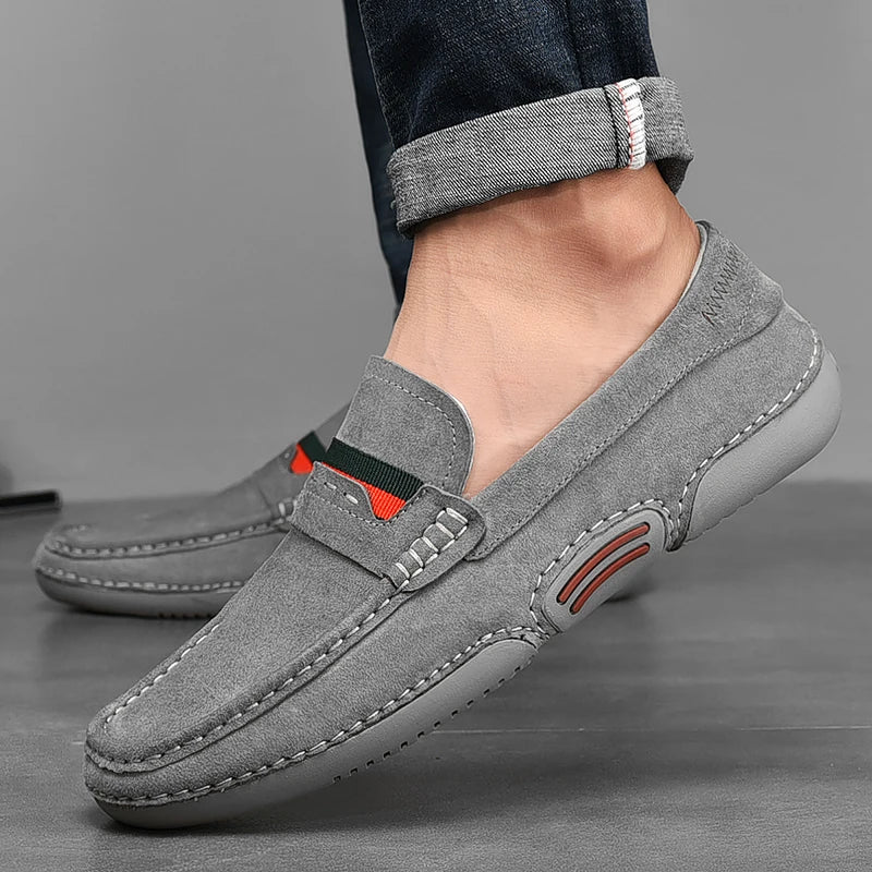 Herren Lucca Slipper aus Wildleder - Bequeme Freizeitschuhe mit weicher Innensohle