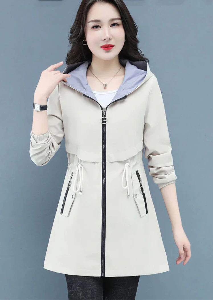 Franziska - Lange Windbreaker-Jacke