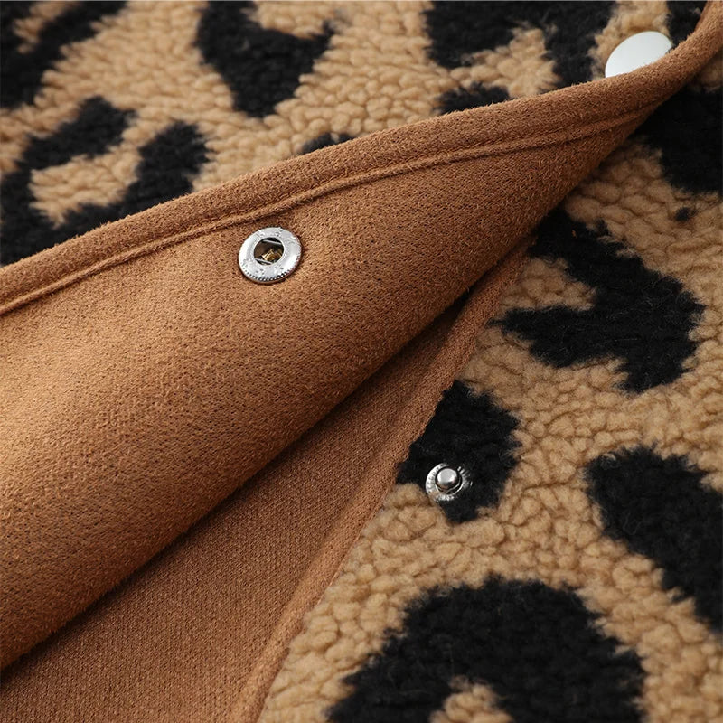 Millie - Stylischer Wintermantel Mit Leopardenmotiv