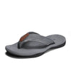 Herren-Sommer-Flip-Flops mit geflochtenen Riemen und Fußbett