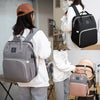 Unisex-Windelrucksack mit klappbarem Kinderbett und USB-Anschluss