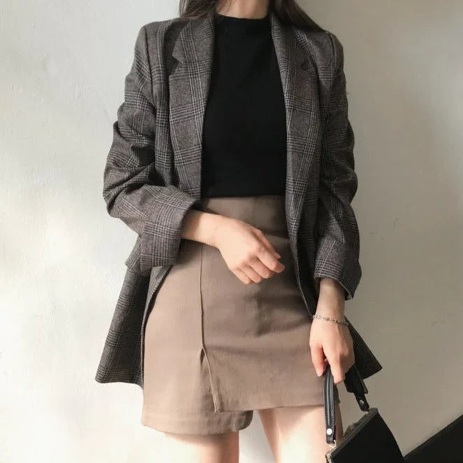 Sommer - Blazer Mit Karomuster