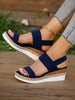 Damen Slip On Sandalen mit rutschfester Sohle - Freizeit Schuhwerk