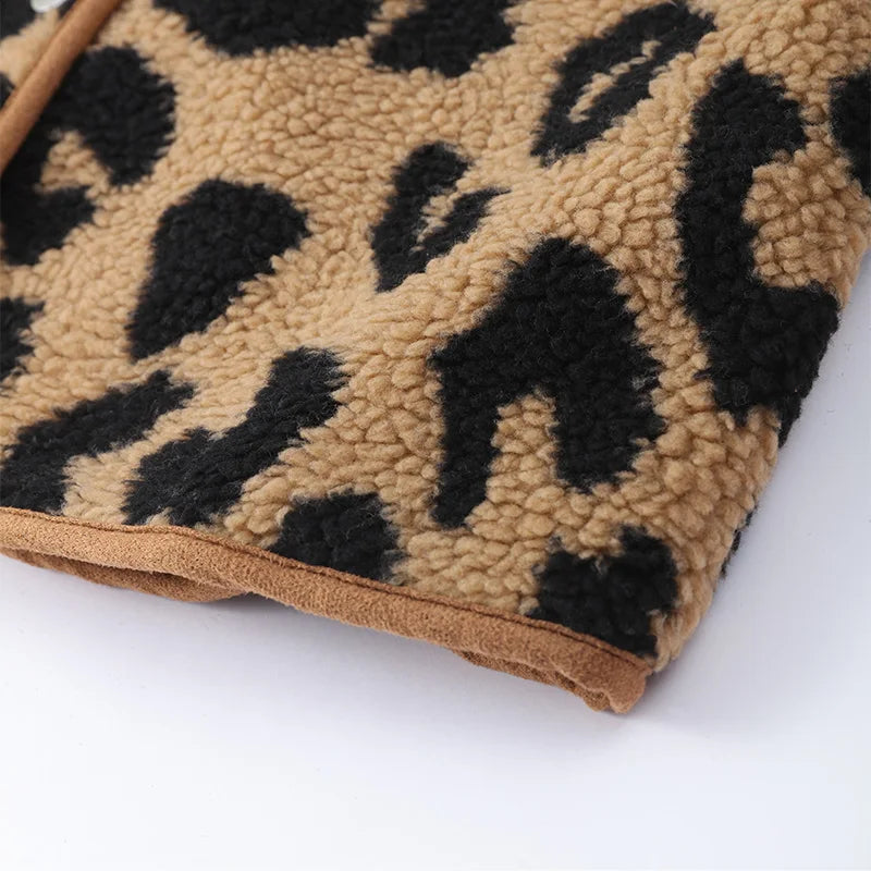 Millie - Stylischer Wintermantel Mit Leopardenmotiv