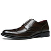 Herren-Leder-Brogue-Anzugschuhe mit gepolsterter Innensohle