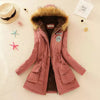 Geraldine - Warm gefütterte winterjacke mit kapuze für damen