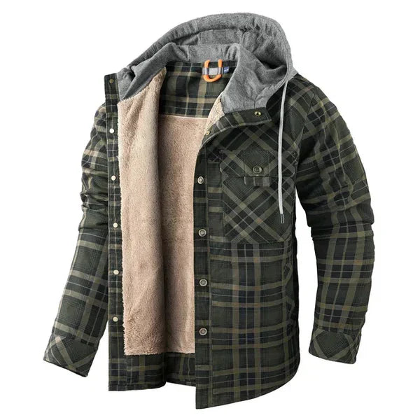 Emiliano - Warme Karierte Hemdjacke