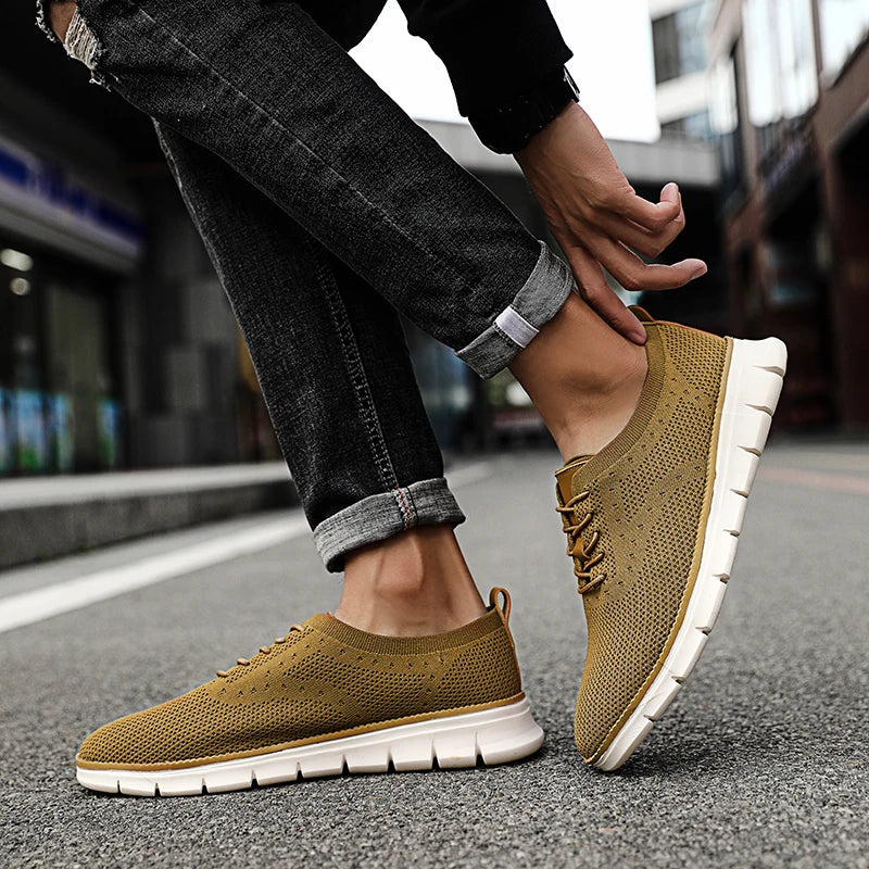Herren-Stricksneaker mit EVA-Sohle und gepolsterter Innensohle