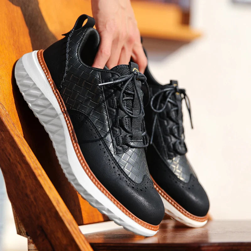 Achim - Herren Schnürsneaker Leichte Schuhe mit weicher Oberfläche
