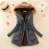 Geraldine - Warm gefütterte winterjacke mit kapuze für damen