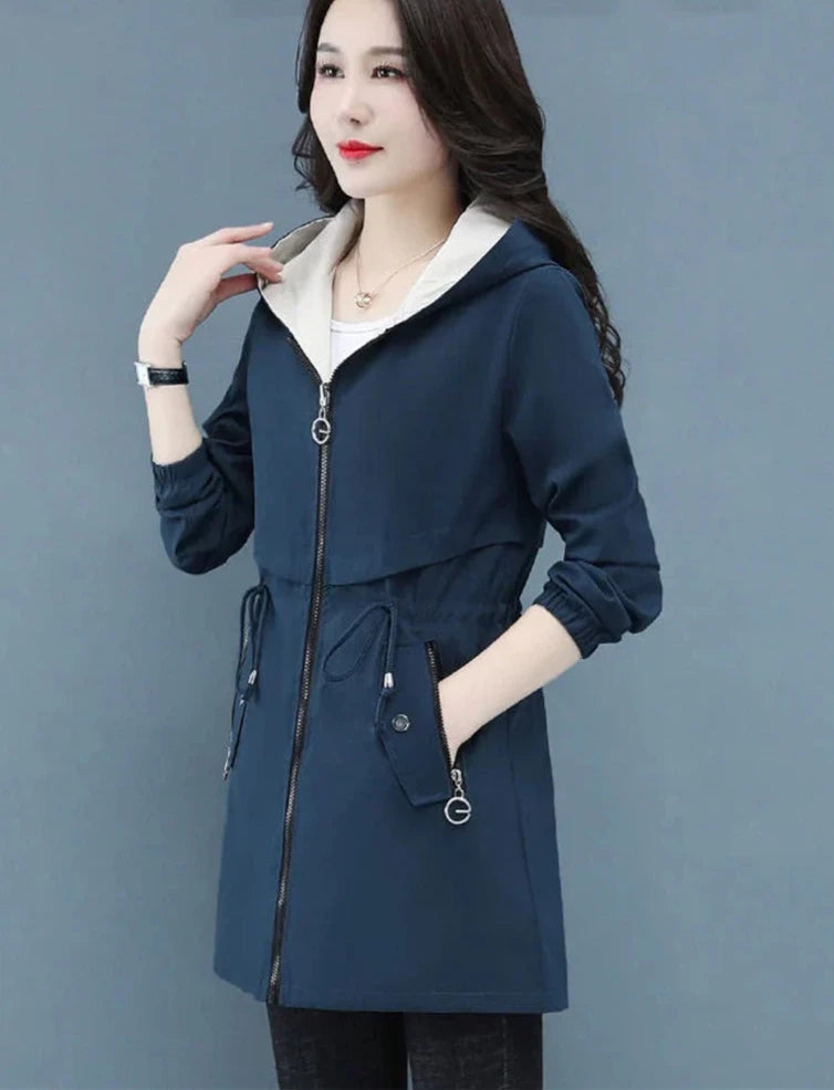 Franziska - Lange Windbreaker-Jacke