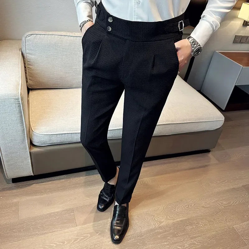 Herren Veneto-Hose - Baumwollmix mit verstellbarem Bund