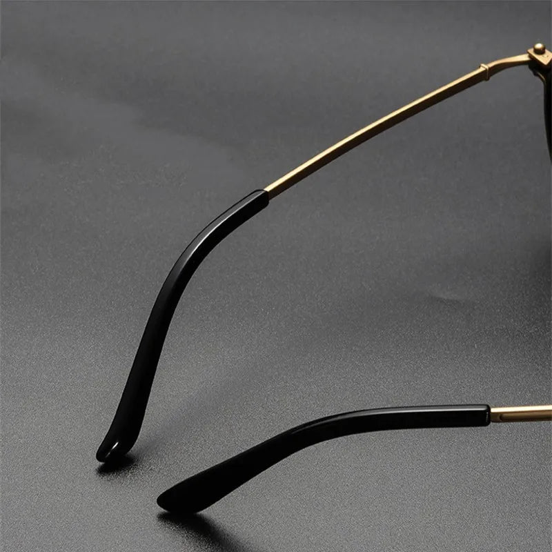 Unisex-Rundbrille aus Metall mit Blaulichtfilter für Bildschirme