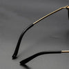 Unisex-Rundbrille aus Metall mit Blaulichtfilter für Bildschirme