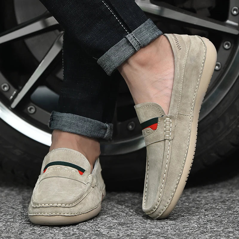 Herren Lucca Slipper aus Wildleder - Bequeme Freizeitschuhe mit weicher Innensohle