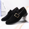 Herren Slipper aus Wildleder mit Metallschnalle - Bequeme Freizeitschuhe