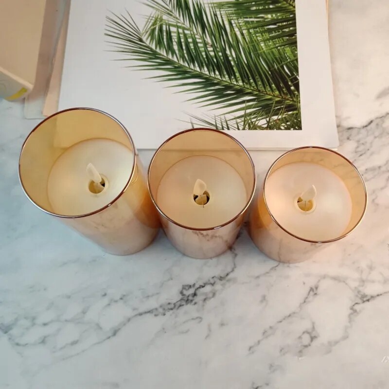 GlowFlame™ | Premium LED-Kerzenlampe mit Fernbedienung - 3er-Set