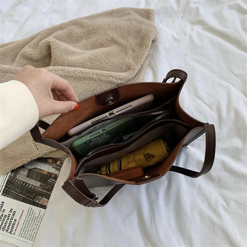 LeafBag - Minimalistische Vegane Leder-Tasche