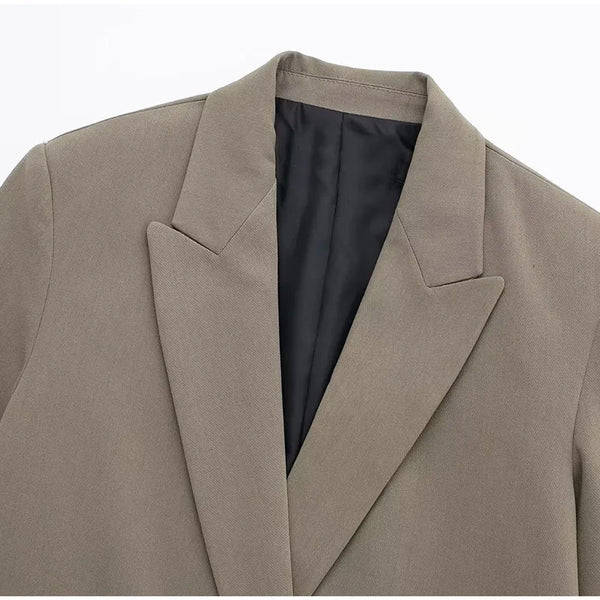 Lilly - Eleganter blazer mit langen armeln und strukturiertem design