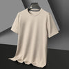 Herren Sommer-Waffelshirt - Locker geschnittenes Baumwoll-T-Shirt