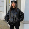 Vickie - Lockere Motorrad-Lederjacke