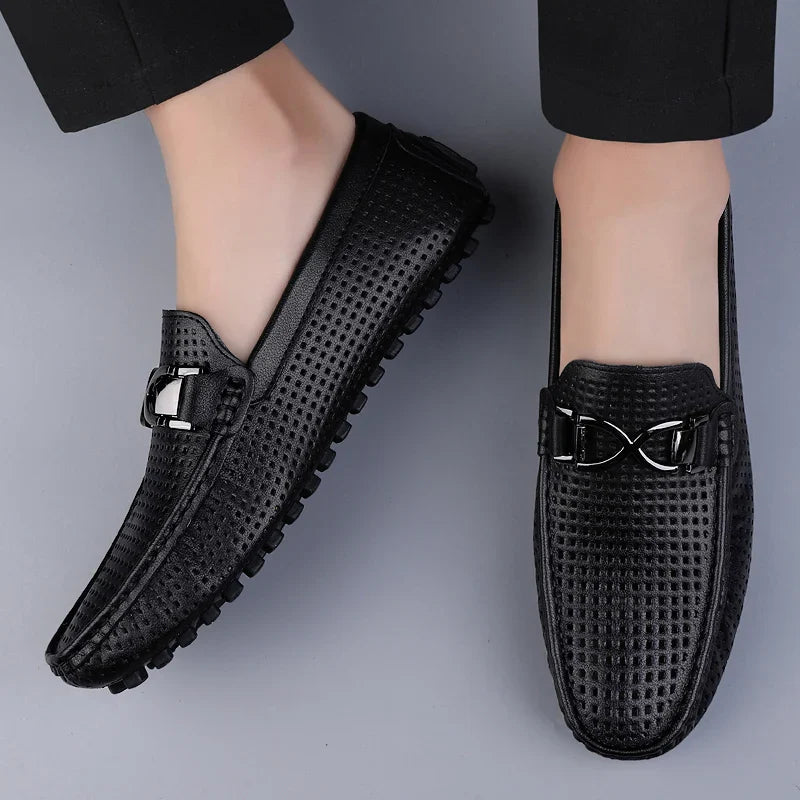 Elegante Herren-Loafer aus echtem Leder