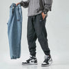 Herren-Jogginghose aus Denim mit Kordelzug an der Taille und am Beinabschluss