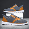 Herren-Sneaker aus Mesh mit Lederakzenten und Gummisohle