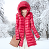 Ellianna - Klassische wattierte winterjacke mit kapuze für damen
