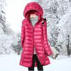 Ellianna - Klassische wattierte winterjacke mit kapuze für damen