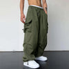 Herren Streetwear-Cargohose mit verstellbarem Bund und Beinabschlüssen