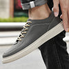 Herren-Ledersneaker mit orthopädischer Einlegesohle und Gummisohle