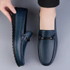 Herren Slipper aus echtem Leder mit metallischem Seildetail