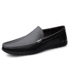Herren-Slip-On-Loafer aus Leder mit Gummisohle und Schaumstoff-Innensohle