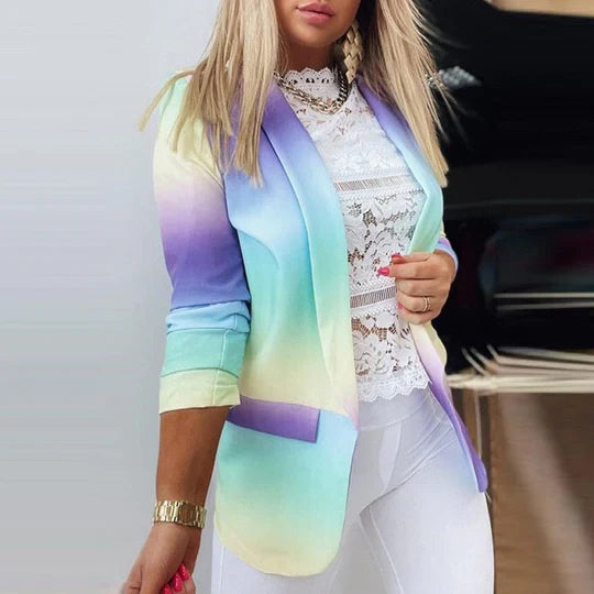 Maryann - Damen langarm tie dye blazer