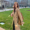 Carolyn - Langer trenchcoat mit doppelter knopfreihe