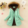 Geraldine - Warm gefütterte winterjacke mit kapuze für damen