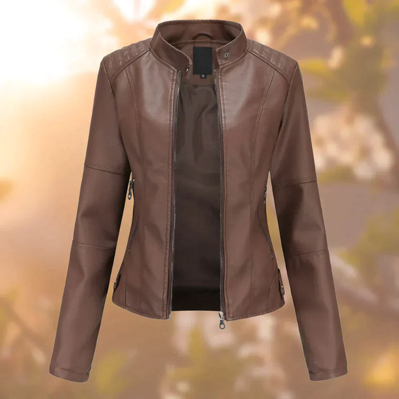 Schlanke Bikerjacke für Damen