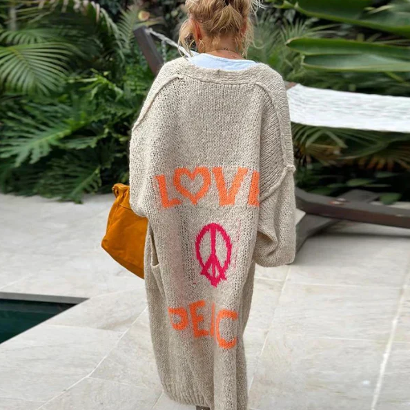 Brittany - Langer Cardigan Für Damen