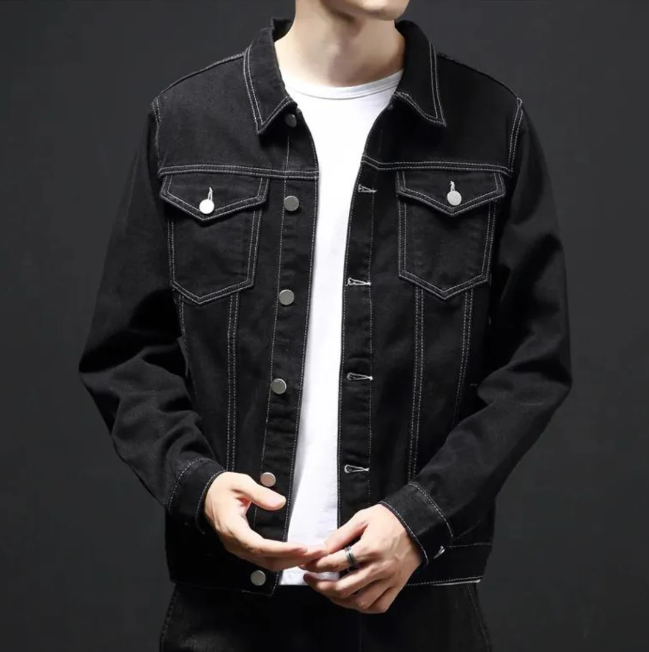 Scott - Winter-jeansjacke mit knöpfen für herren