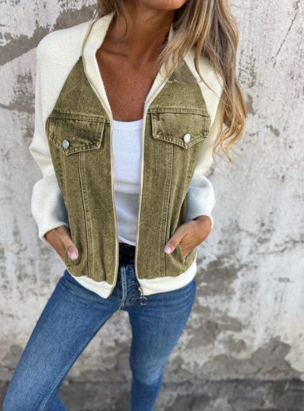 Zelda - Moderne Jacke Mit Denim