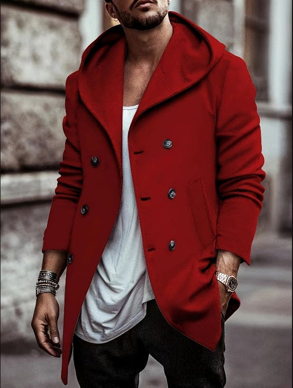 Brandon - Kurze jacke mit kapuze und langen armeln